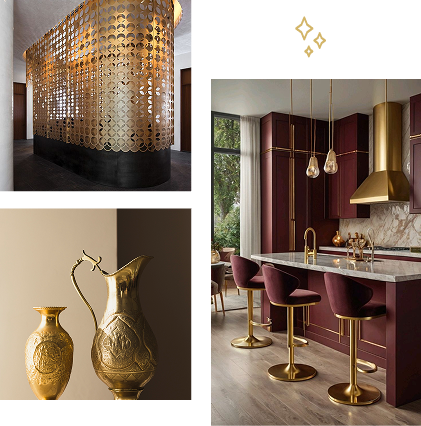 Bronze electroplating services Interior designs