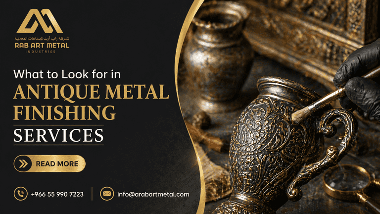 Antique metal finishes