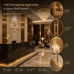 Gold Electroplating Applications in Luxury Hotel Interiors