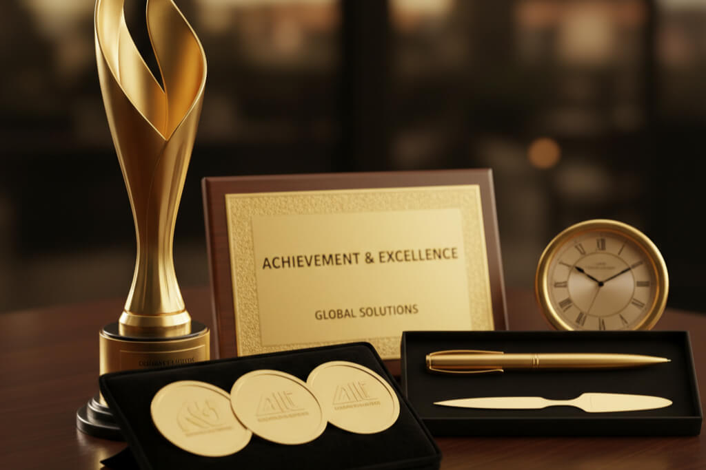 Awards & Corporate Gifts - Gold plated
