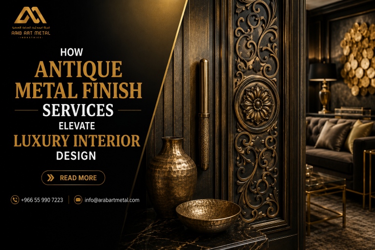 How Antique Metal Finish Services Elevate Luxury Interior Design
