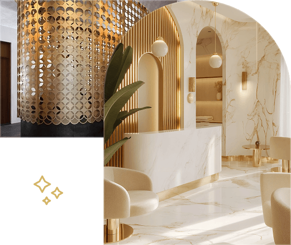 gold electroplating interior